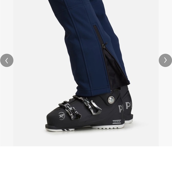 Rossignol soft shell flat ski pants-navy - Picture 3 of 7